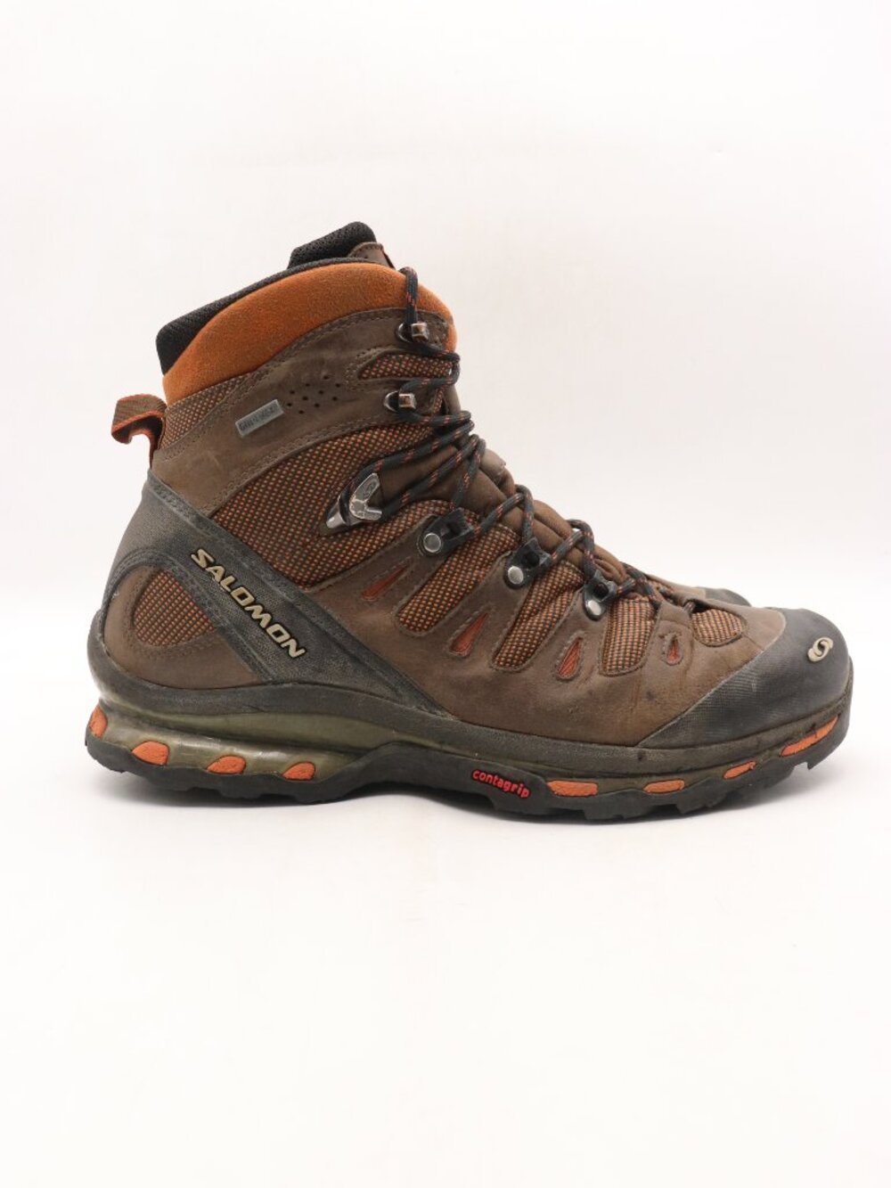 Salomon Quest 4D GTX Hiking Boots Men 11.5 Brown Waterproof Gore-Tex Trail Boot